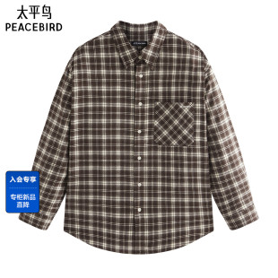 衬衫 太平鸟男装 26春季 新款 B2CHG111L 外穿格纹衬衣 商场同款