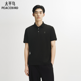 新款 40支POLO衫 2025年夏季 t恤 刺绣索罗娜短袖 凉感 太平鸟男装