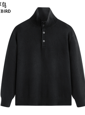 【商场同款】太平鸟男装毛衫季时尚男士半高领针织套头 B1EBF4432