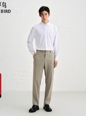 【商场同款】太平鸟男装直筒休闲裤25新款印花青年裤子B1GBF3328