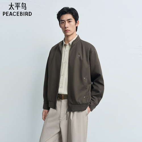 【商场同款】太平鸟男装 2026年秋季新款行政夹克外套男B1BCG3326
