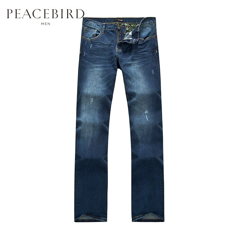 Jeans pour jeunesse PEACEBIRD en coton pour automne - Ref 1480496 Image 5