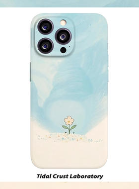 蓝色多巴胺花朵盛开菲林二合一手机壳适用苹果17nova14华为p70mate60小米15opporen14ovivo荣耀300iPhone16