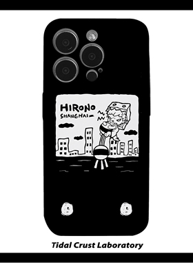 y2k搞怪黑白涂鸦小野菲林二合一手机壳适用苹果17nova14华为p70mate60小米15opporen14ovivo荣耀300iPhone16