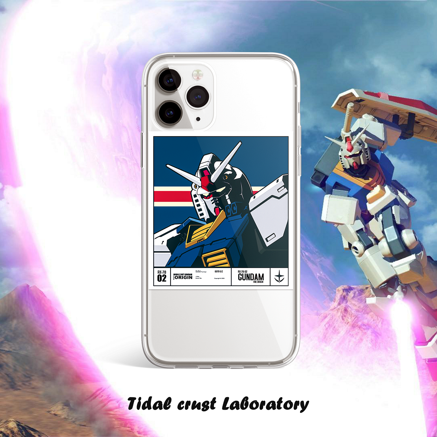 元祖高达动漫卡通透明手机壳适用苹果17nova14华为p70/m