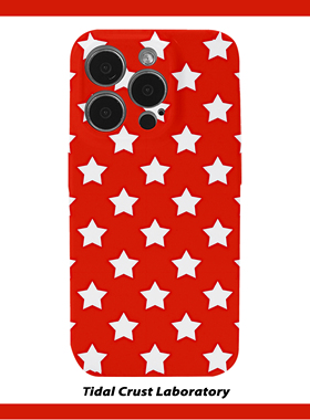 红色艺术幸运星小众菲林二合一手机壳适用苹果17nova14华为p70mate60小米15opporen14ovivo荣耀300iPhone16