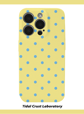 暖色系创意蓝色波点菲林二合一手机壳适用苹果17nova14华为p70mate60小米15opporen14ovivo荣耀300iPhone16