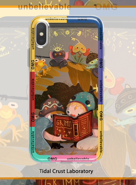 卡通漫画插画可爱透明手机壳适用苹果15nova10华为p50E/mate40小米13opporeno9vivo荣耀80iPhone14