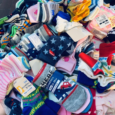 日单婴幼舒适西松纸卡双装童袜