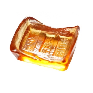 梁明毓琉璃｜茶枕 金锭子