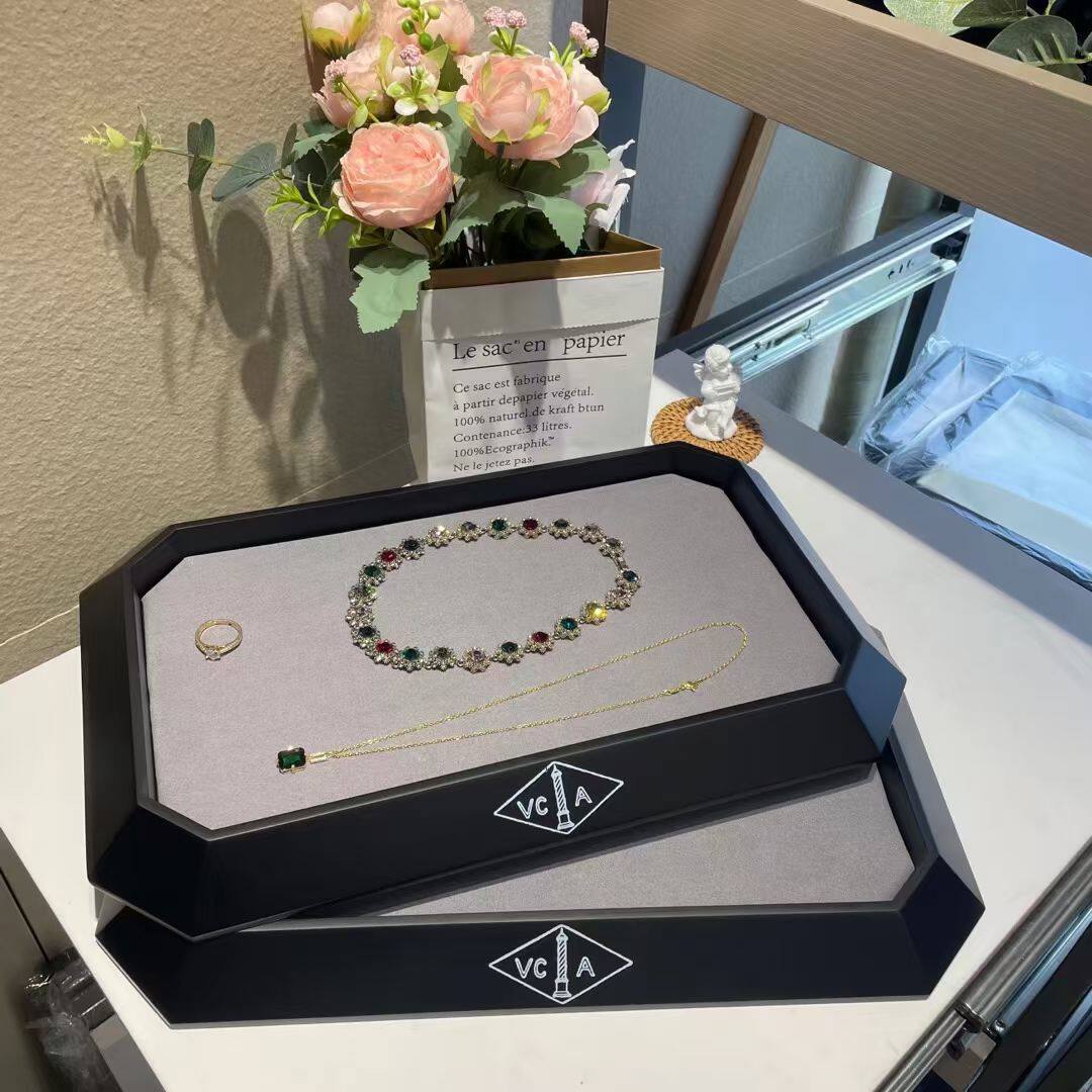 包邮八角烤漆首饰展示盘珠宝看货盘店用展示道具戒指项链吊坠钻石