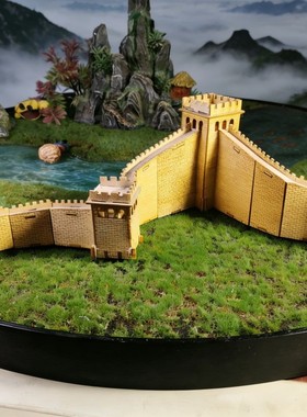 万里长城木质3DDI建筑拼装仿真模型微缩景观历史情怀陈列收藏摆件