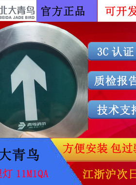 北大青鸟地埋标志灯11M1QA玻璃面0.3W疏散指示灯集中电源IP67防护