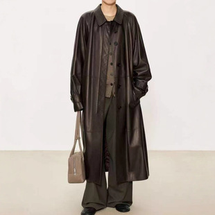 今年流行特惠真皮皮衣HN5237秋冬新款 欧美风简约气质 植鞣羊皮阔版