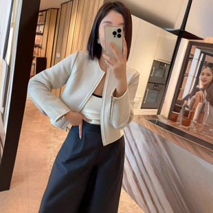 今年流行特惠真皮皮衣HN3241秋冬新款 绵羊皮手工编织简约百搭圆领