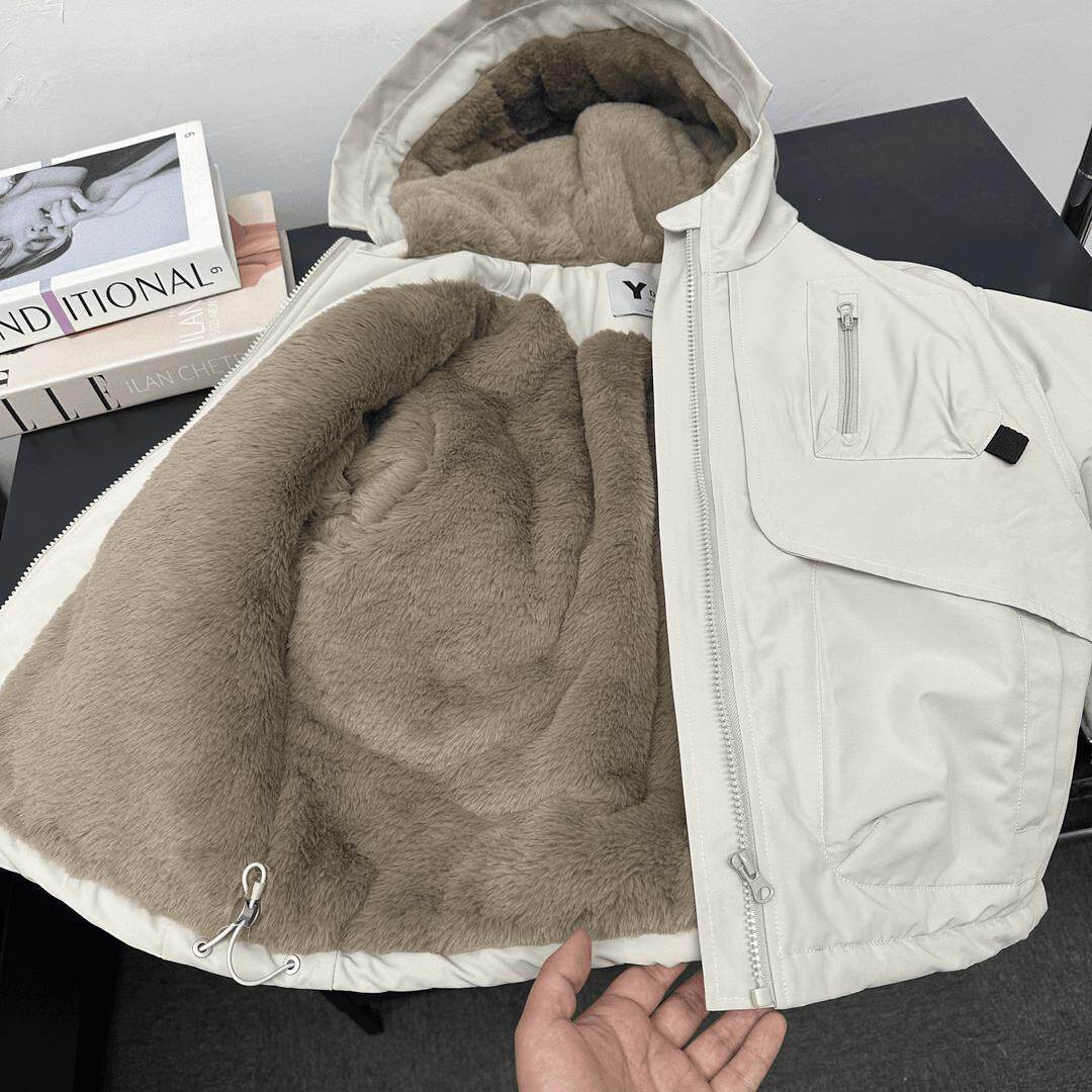 帅气儿童棉服冬季加厚加绒冲锋衣
