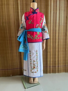 新款戏装儿童卖水服京剧戏服戏曲演出服装戏剧花旦小衣包丫鬟坎肩