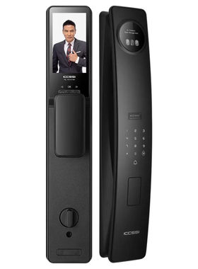 ICCSSI全自动指纹锁艾栖Z5家用防盗门人脸识别智能锁可视电子