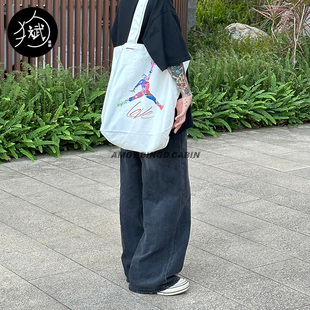 Nike耐克 Air Jordan AJ男女运动手提大容量收纳托特包FN6669-133