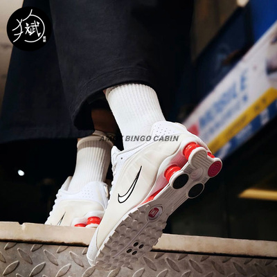 NikeShox男女气柱复古休闲跑鞋