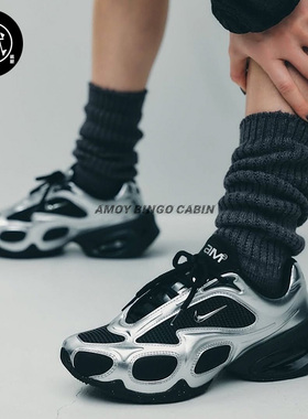 Nike耐克Air Max Muse女子黑银气垫厚底增高运动休闲跑步鞋FV1920