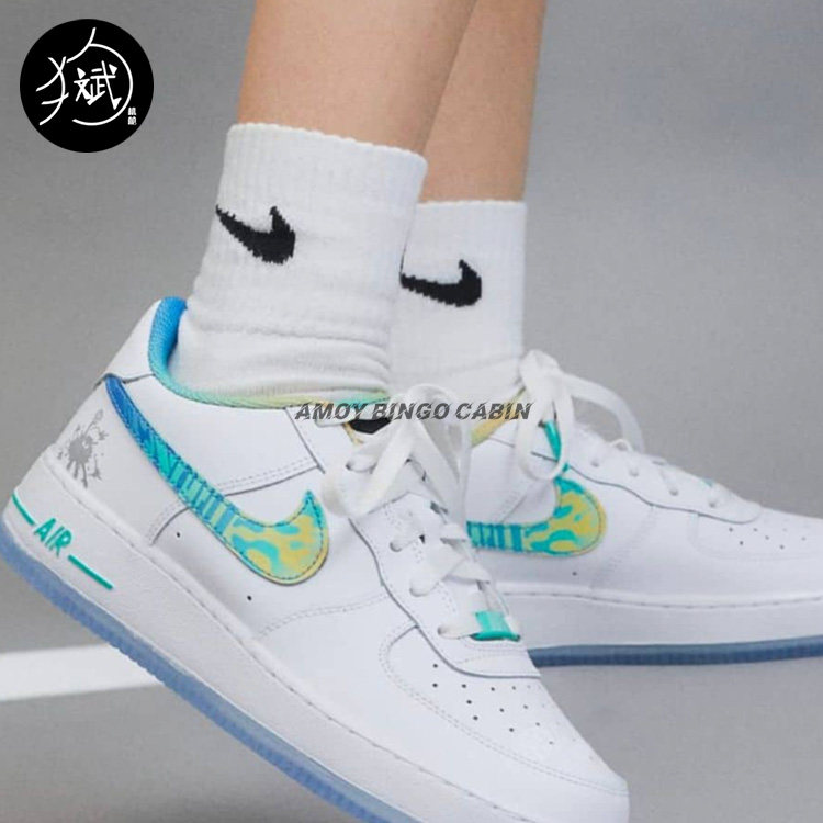 NikeAF1LV8女子白蓝空军板鞋