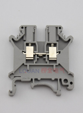 UK-3N组合接线端子排 32A/800V电线连接器 导轨式安装 灰色
