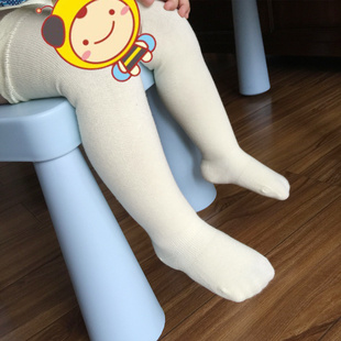 舒适精梳棉宝宝袜婴儿童袜防滑落柔软高筒袜大腿袜