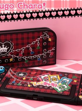 可爱亚梦NS2保护壳适用任天堂switch2黑色分体壳游戏机保护套