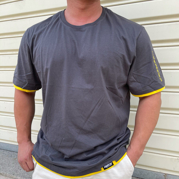 健身运动夏季短袖t恤男加肥加大码胖子宽松纯棉半袖上衣服打底衫