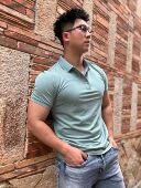 运动跑步训练男士 翻领短袖 T恤 夏季 健身休闲棉质纯色POLO衫