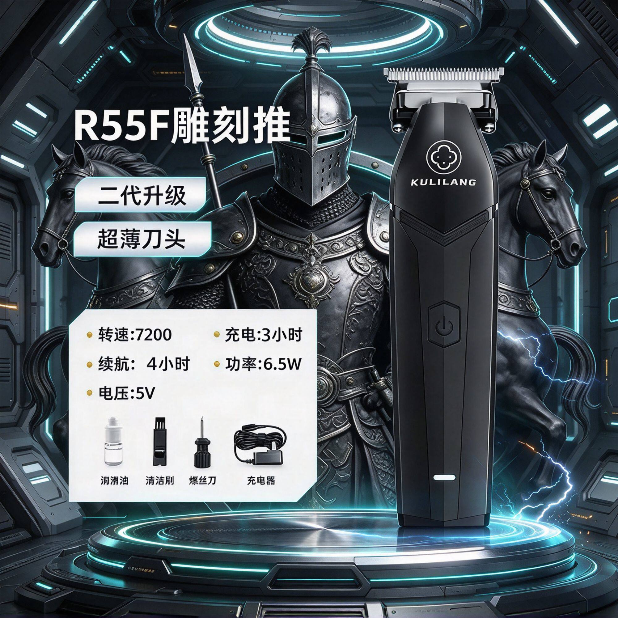 【买贵必赔】库里狼R55F雕刻电剪