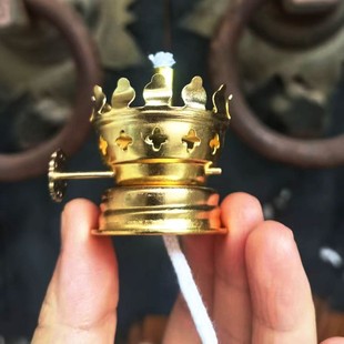 自制油灯酥煤油火水复古酒精灯老式火头灯头灯罩油芯心露营酒精