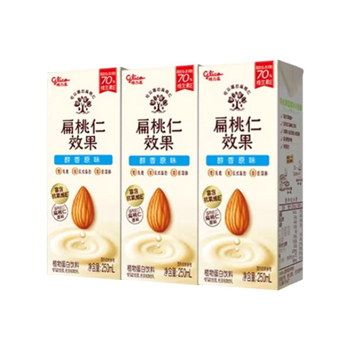 【格力高扁桃仁效果饮品250ml】坚果奶饮富含维生素E零乳糖