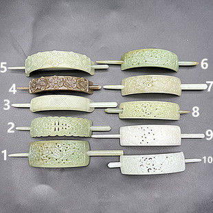 和田玉发冠帽冠玉套簪发簪子发箍复古典汉服配饰头饰男女款中国风