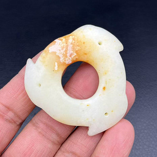 雪花玉璇玑吊坠挂件玉环玉佩古玩玉器中国风汉服腰佩古装拍摄道具