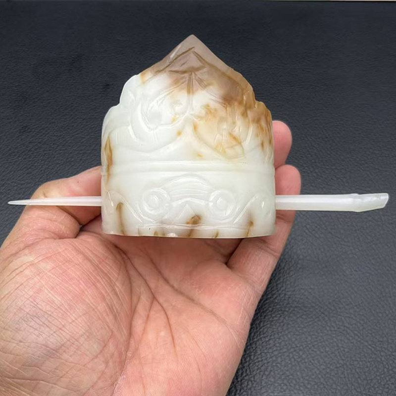 新款琉璃兽面发冠簪子影视饰品