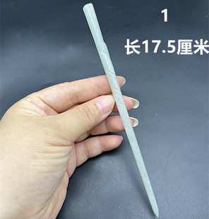 和田玉白玉素雅竹节发簪古装汉服头饰簪子纯色古典发饰配男女玉簪