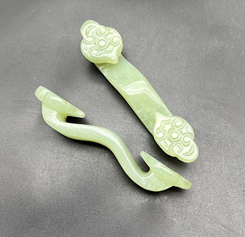 岫玉如意玉摆件天然玉石如意腰佩