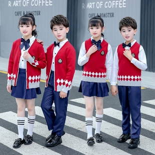 中小学生大合唱表演服英伦风儿童班服校服歌咏朗诵比赛演出服新款