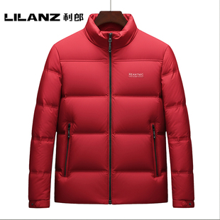 利郎商务羽绒服男士2025年冬季短款加厚保暖鸭绒上衣休闲外套男装