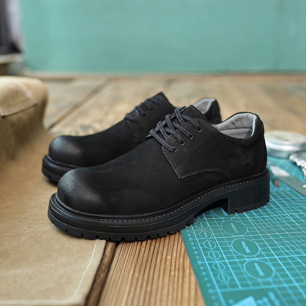 25秋冬新款复古厚底德比鞋男