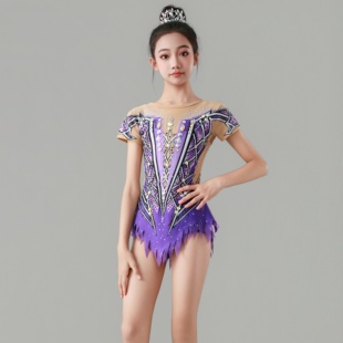 女童啦啦操舞蹈艺考表演比赛演出服竞技健美操演出服女生艺术体操