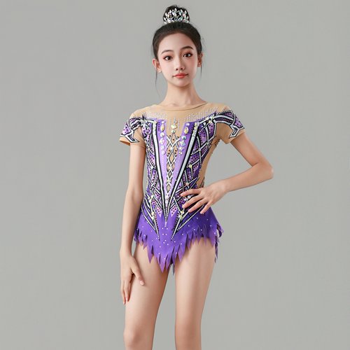 女童啦啦操舞蹈艺考表演比赛演出服竞技健美操演出服女生艺术体操