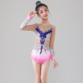 儿童艺术体操服装 竞技健美比赛服艺术比赛服专业啦啦队比赛演出服