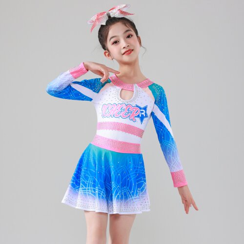 啦啦操比赛演出服装儿童拉拉队表演服校园中小学啦啦队表演训练服