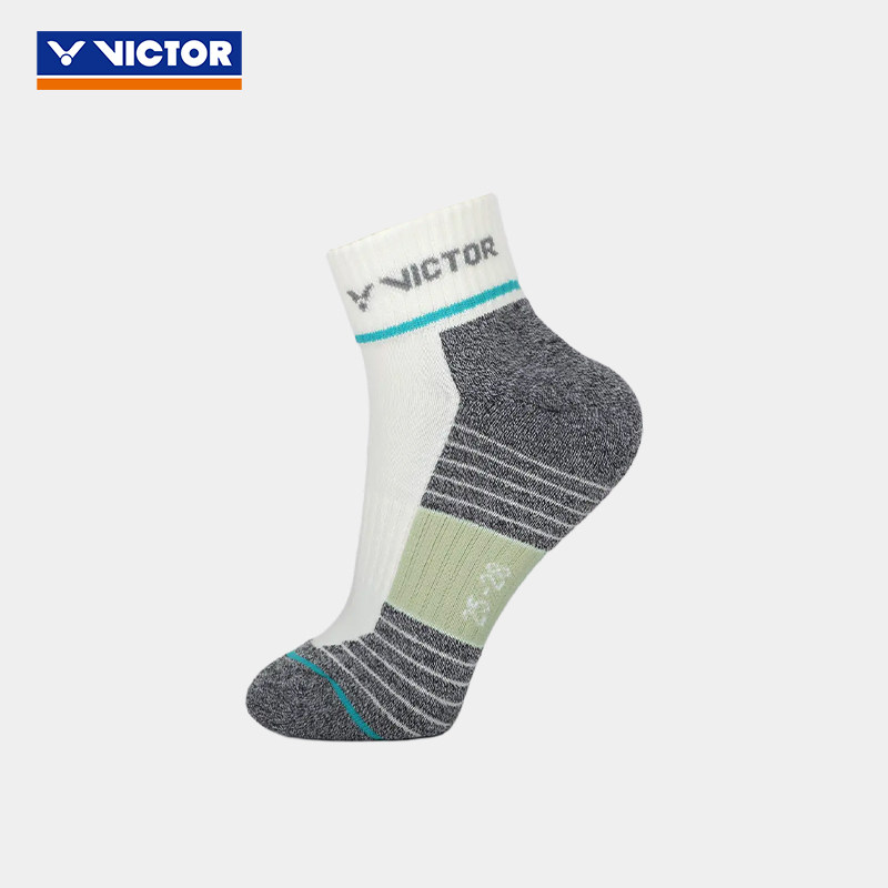 威克多VICTOR胜利SK2024羽毛球袜短筒男女运动透气吸汗柔软SK1024