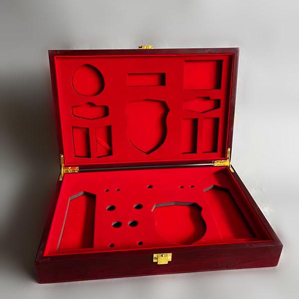 金条储存盒两面标志服饰收藏盒配饰盒徽章纪念收纳盒子证书收纳盒