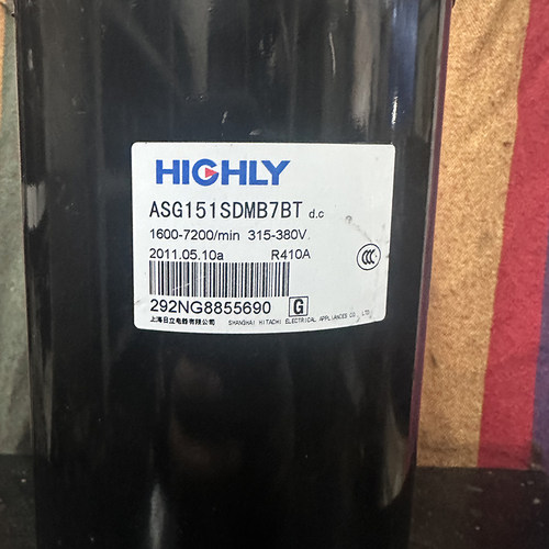 美的海信直流变频压缩机ASG151SDMB7BT 380V R410原装拆机2匹3匹