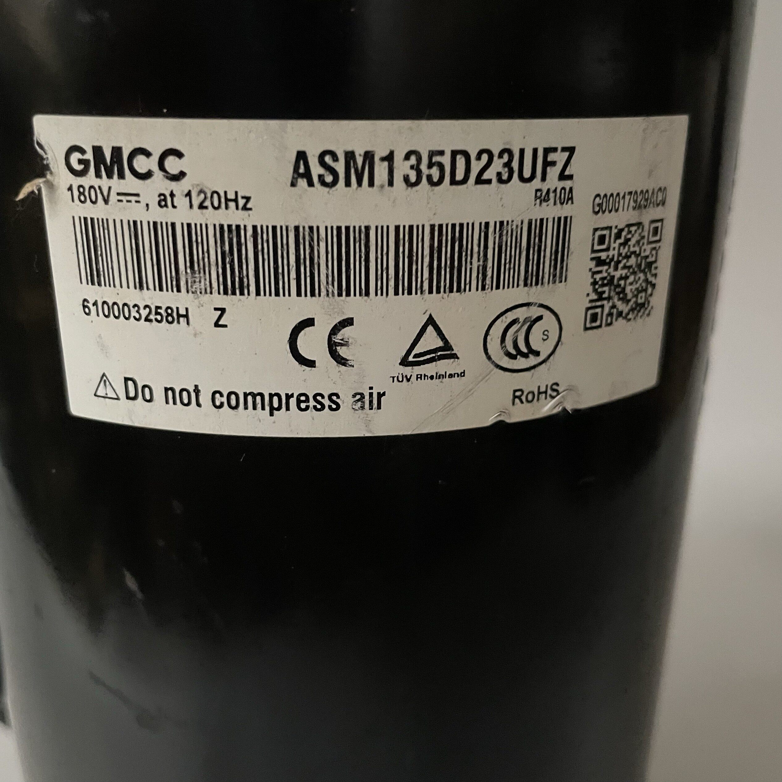 美的2匹GMCC ASM135D23UFZ 180V120Hz R410A直流变频空调压缩机
